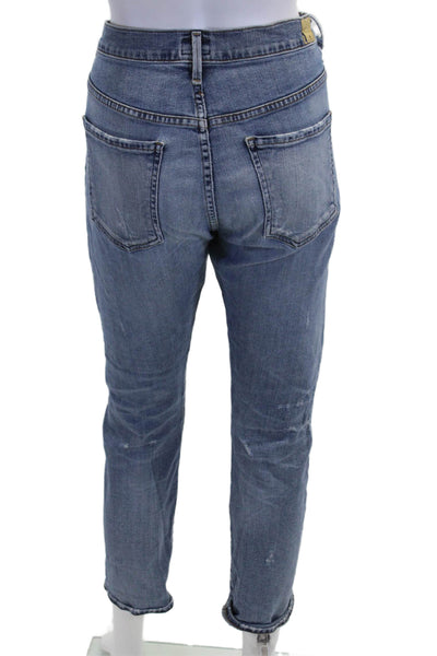 Citizens of Humanity Womens Boyfriend Cropped Jeans Blue Mid Rise Size 27