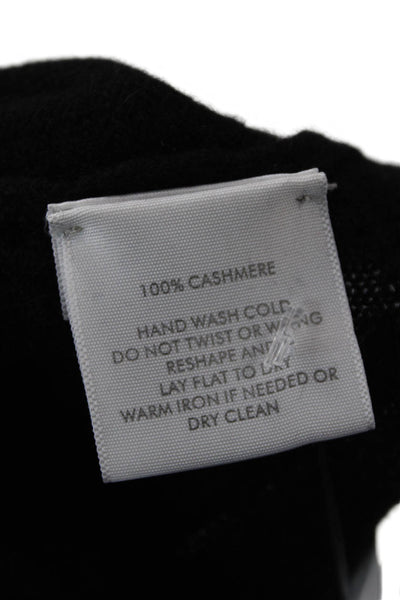White + Warren Womens Pullover Cashmere Crew Neck Long Sleeve Black Size XS