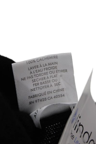 White + Warren Womens Pullover Cashmere Crew Neck Long Sleeve Black Size XS