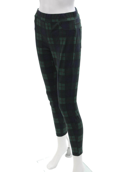 Sanctuary Womens Petites Ankle Jegging Dark Blue Plaid Size XS