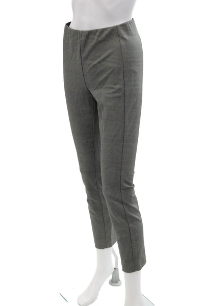 Rag & Bone Womens Ankle Cropped Dress Pants Gray Check Zip Size 4