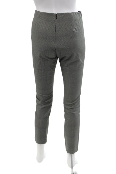 Rag & Bone Womens Ankle Cropped Dress Pants Gray Check Zip Size 4
