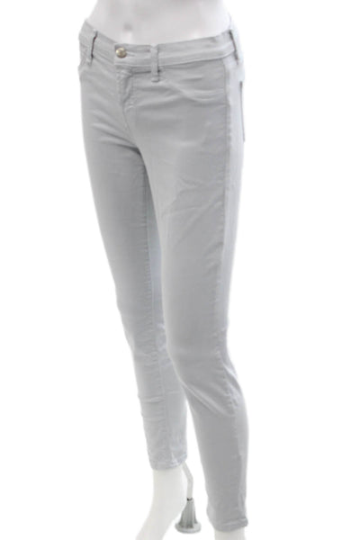 J Brand Womens Cropped Ankle Pants Gray Size 26