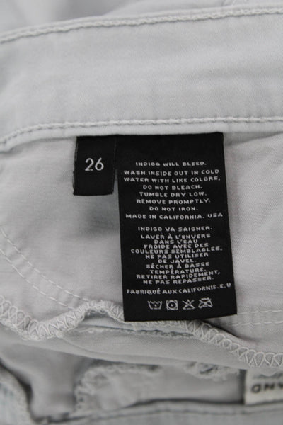 J Brand Womens Cropped Ankle Pants Gray Size 26
