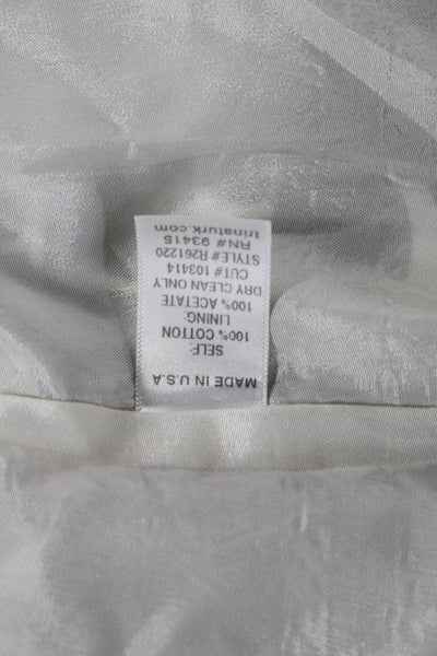 Trina Turk Women A-Line Flare Floral Brown Acetate Knee Length Skirt Size 0