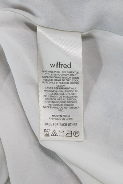 Wilfred Womens Sundress Mini Beige Floral Sleeveless Square Neck Size L