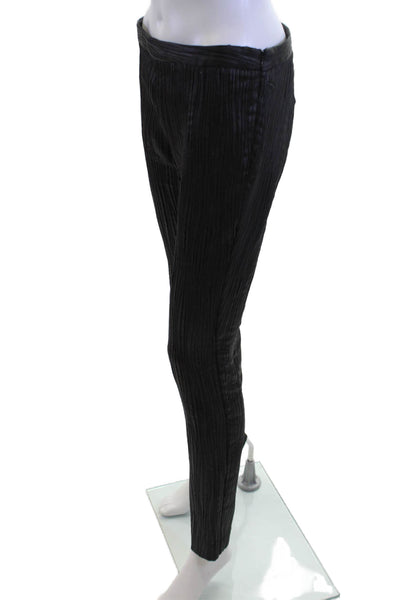 Catherine Malandrino Women Dress Pants Black Striped Hook & Eye Size 6