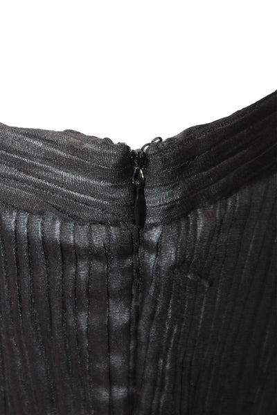 Catherine Malandrino Women Dress Pants Black Striped Hook & Eye Size 6