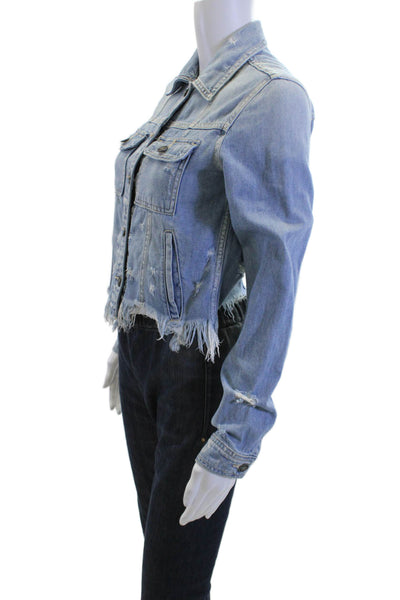 Hidden Women Light Blue Button Jacket Long Sleeve 90s Size XS