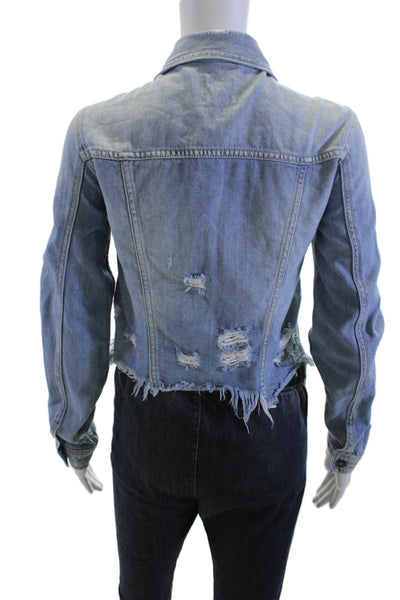 Hidden Women Light Blue Button Jacket Long Sleeve 90s Size XS