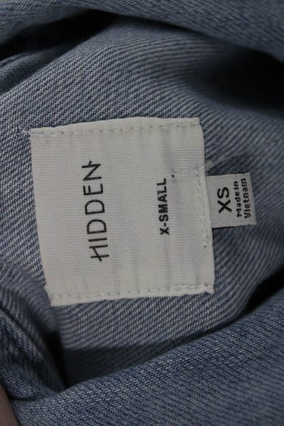 Hidden Women Light Blue Button Jacket Long Sleeve 90s Size XS