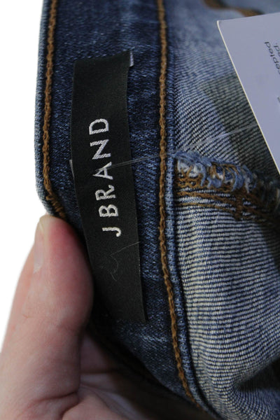 J Brand Women Ankle Cropped Skinny Jeans Dark Blue Size 27