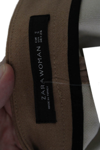 Zara Women Straight Pencil Skirt Beige Size S