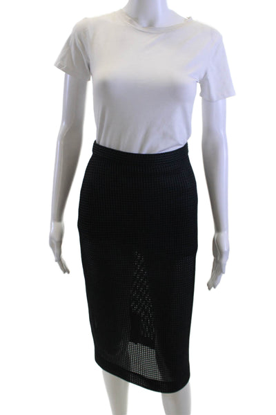 Ter Et Bantine Women Straight Pencil Skirt Black Polyester Size 38