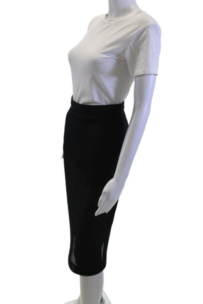 Ter Et Bantine Women Straight Pencil Skirt Black Polyester Size 38
