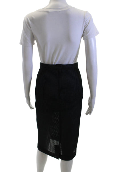Ter Et Bantine Women Straight Pencil Skirt Black Polyester Size 38
