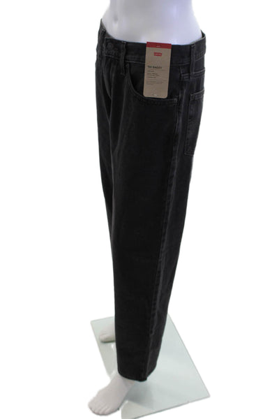 Levis Womens High Rise Black Boyfriend Jeans 100% Cotton Inseam 31 Size 28