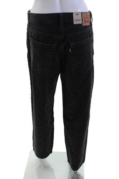 Levis Womens High Rise Black Boyfriend Jeans 100% Cotton Inseam 31 Size 28