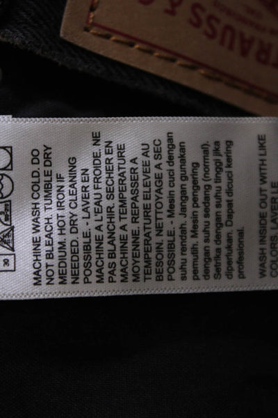 Levis Womens High Rise Black Boyfriend Jeans 100% Cotton Inseam 31 Size 28