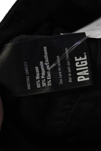 Paige Black Label Womens Ankle Jegging Pants Black Size 25