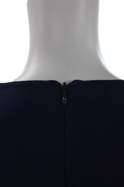 Stella McCartney Womens Shift Dress Dark Blue 3/4 Sleeve Knee Length Size 48