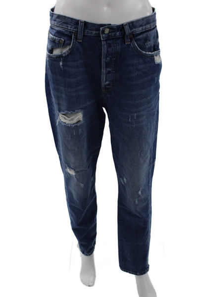 Boyish Womens Boyfriend Dark Blue Jeans Size 25
