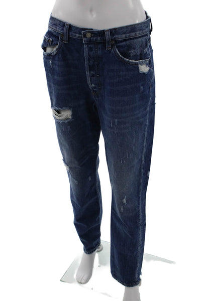 Boyish Womens Boyfriend Dark Blue Jeans Size 25