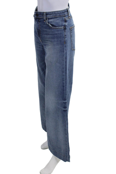 Askk NY Women Flared Wide-Leg Blue Jeans Size 29