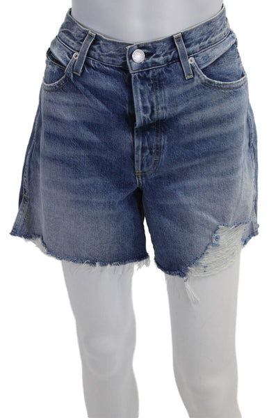 Amo Unisex Bermuda Shorts Blue Cotton Size 32