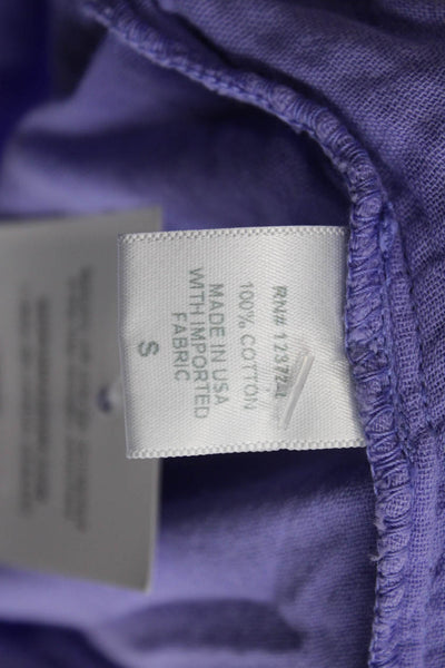 Xirena Womens Maxi Sundress Purple Cotton Sleeveless Round Neck Size S