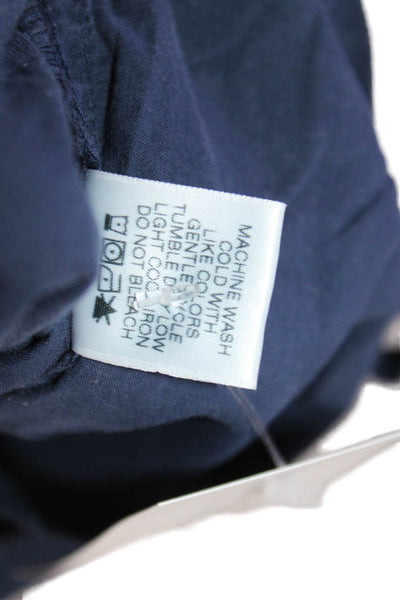 Xirena Unisex Cropped Jogger Pants Dark Blue Drawstring Cotton Size S