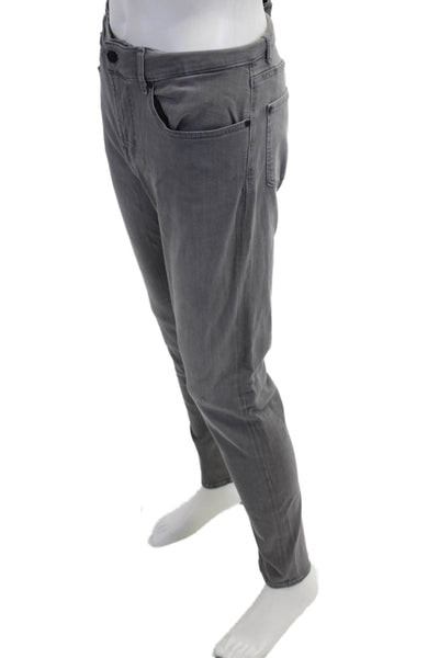 7 For All Mankind Mens Straight Tapered Jeans Gray Size 33