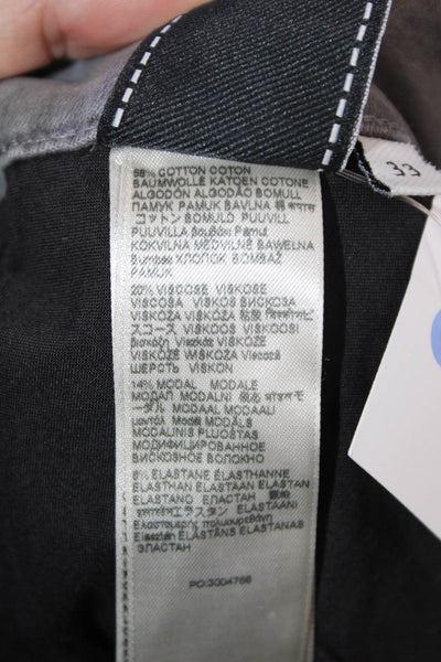7 For All Mankind Mens Straight Tapered Jeans Gray Size 33