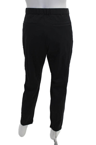 Theory Mens Cropped Ankle Pants Black Button Size L
