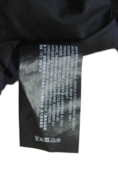 Theory Mens Cropped Ankle Pants Black Button Size L