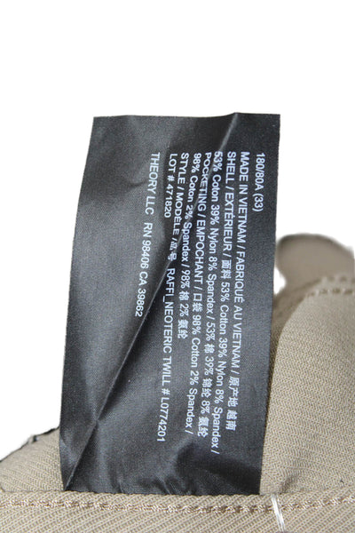 Theory Mens Beige Chinos Size 33