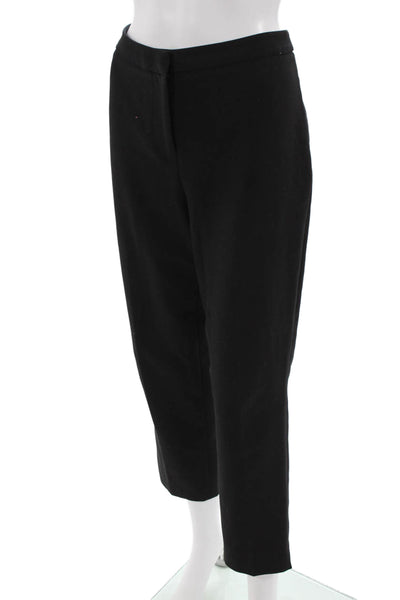 Kobi Halperin Women Ankle Cropped Dress Pants Black Hook & Eye Size 8