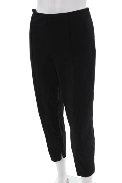 Theory Womens Ankle Cropped Dress Pants Black Hook & Eye Size 8