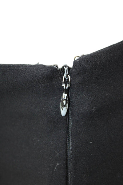 Theory Womens Ankle Cropped Dress Pants Black Hook & Eye Size 8