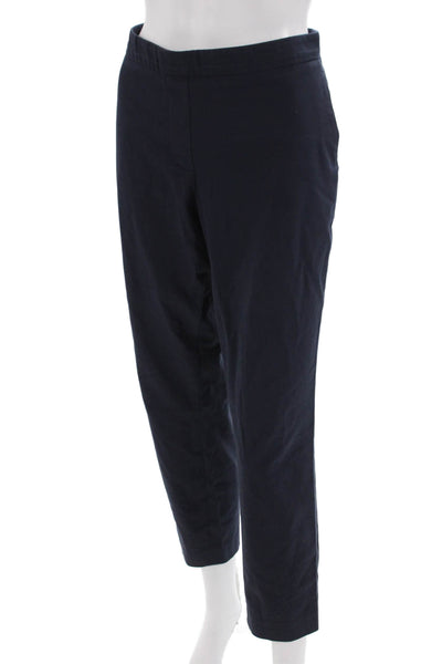 Theory Women Ankle Cropped Dress Pants Dark Blue Size 8