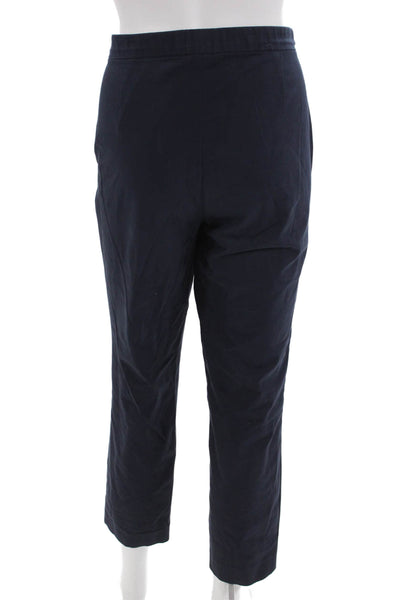 Theory Women Ankle Cropped Dress Pants Dark Blue Size 8