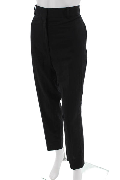Reiss Women Cropped Dress Pants Black Size 8