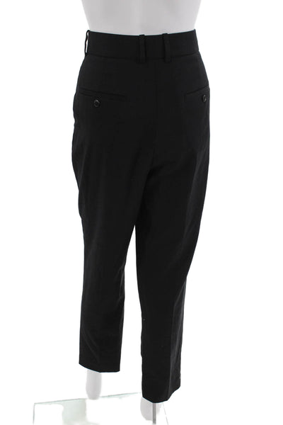 Reiss Women Cropped Dress Pants Black Size 8