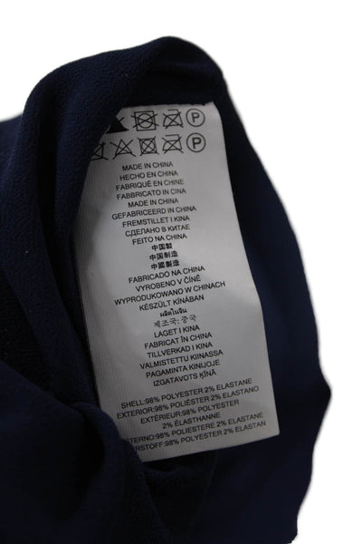 Michael Michael Kors Women Blouson Mini Dress Dark Blue Long Sleeve Size S