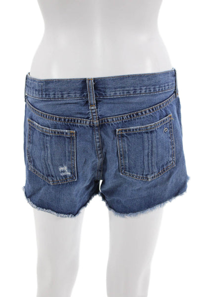 Rag & Bone Jean Womens Dark Blue Cotton Beach Shorts Size 27