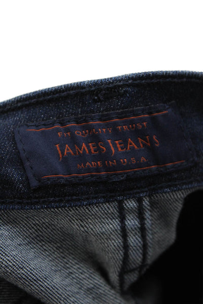 James Jeans Womens Skinny Dark Blue Mid Rise Jeans Size 28
