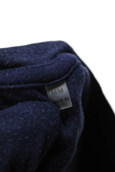 ATM Mens Dark Blue T-Shirt Viscose Spandex Crew Neck Short Sleeve Size M