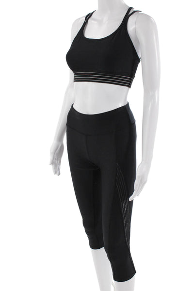 Splendid Women Leggings Set Black 86% Polyester 14% Spandex Size XS