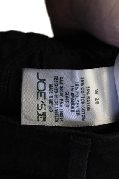 Joes Womens Ankle Skinny Black Jeans Size 25