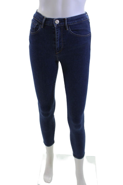 3x1 NYC Women Ankle Skinny Dark Blue Jeans Size 25